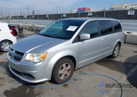 2012 Dodge Grand Caravan Sxt из США, поврежденный, VIN 2C4RDGCGXCR340912